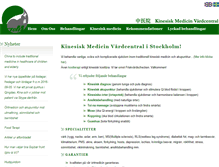 Tablet Screenshot of kinesiskvardcentral.se